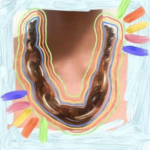 BEAUTIFUL Tortoise chain link necklace